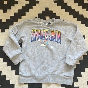 Kids size small Space Jam crew neck sweatshirt 7/8